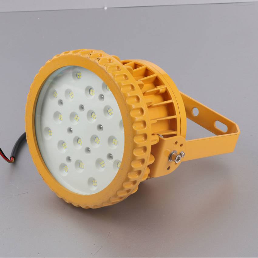 【机械加工厂led防爆灯/法兰杆式安装防爆灯 机械车间led防爆照明灯 1